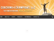 Tablet Screenshot of coaching4champions.com